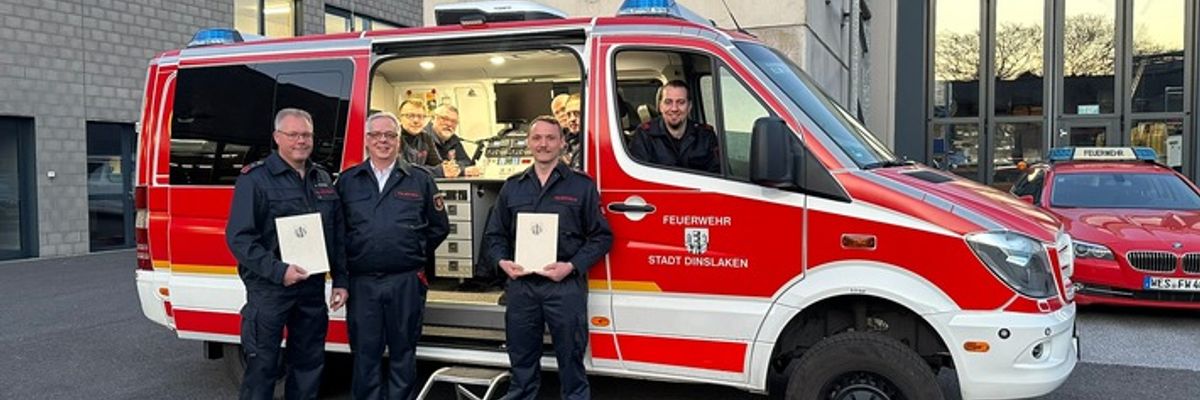 FW Dinslaken: Neue Einheitsführung für die IUK-Einheit der Feuerwehr Dinslaken