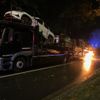 FW-DO: Dortmund Huckarde // Brand an einem Autotransporter