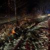 FW-AUR: Auto bei Unfall in Straßengraben gelandet