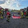 FW Mechernich: Großschadenlage auf Burggelände - Zugübung des Löschzuges 3