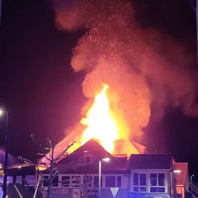 KFV Sigmaringen: Einsatzstelle: Offener Dachstuhlbrand am Boulay-Platz in Mengen 01.01.2026