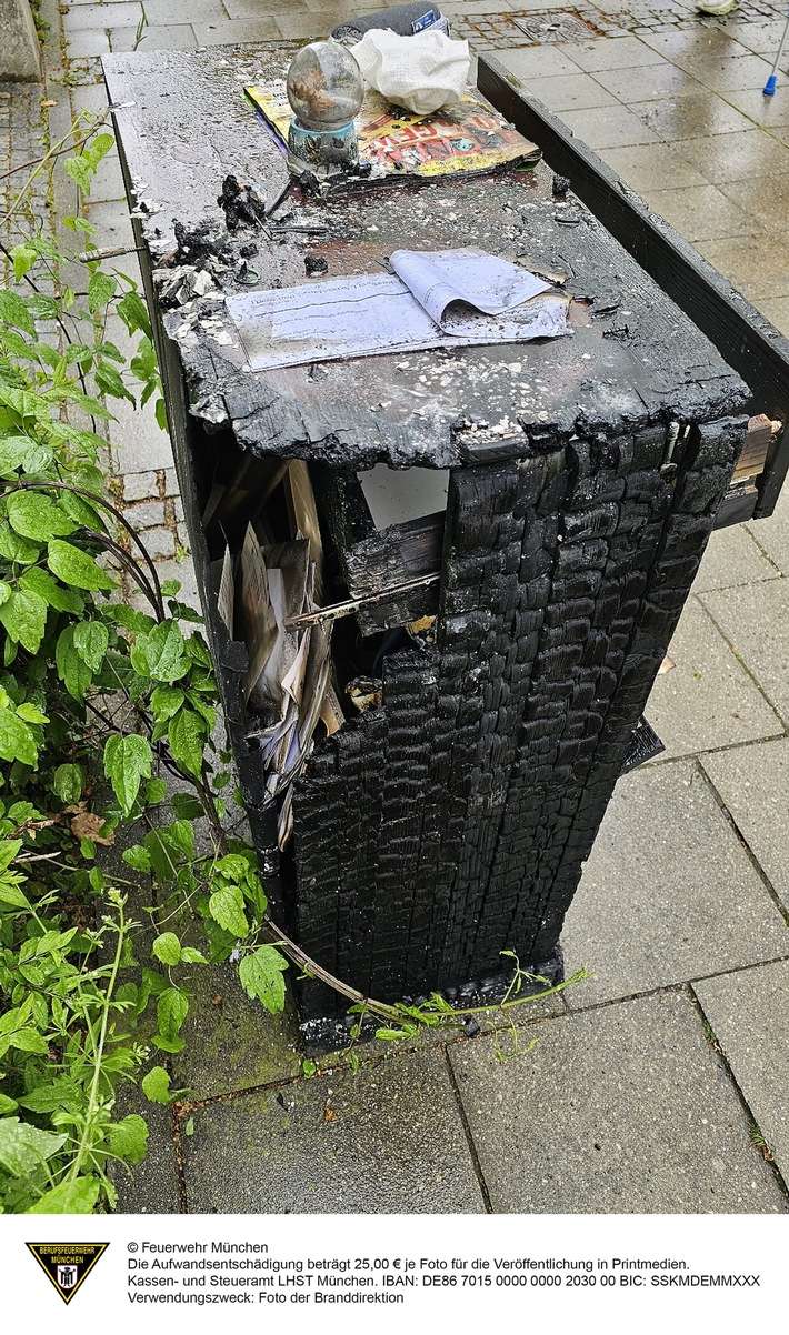FW-M: Maisonette-Wohnung nach Brand unbewohnbar (Messestadt Riem)
