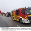 FW-M: Schwerer Verkehrsunfall mit zwei Lkw (Feldmoching)