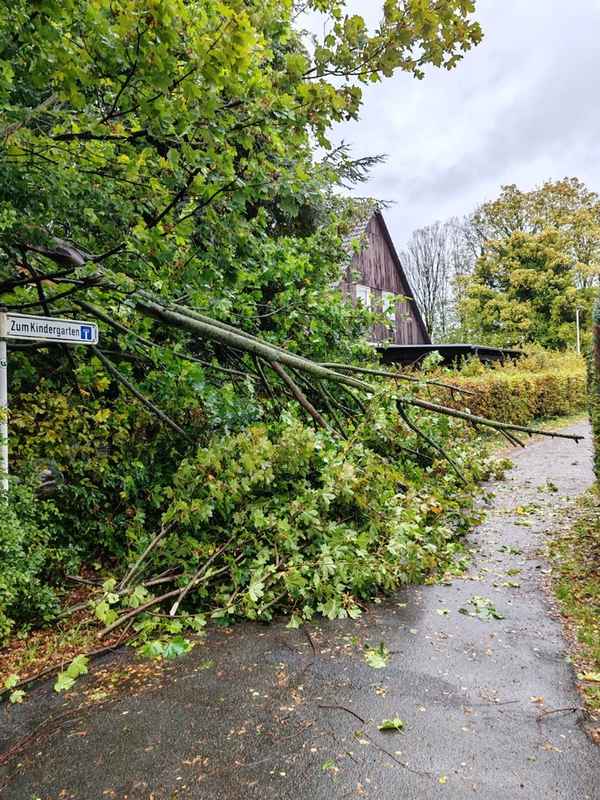 FW Minden: Sturmtief Manja bescherte mehrere Einsätze