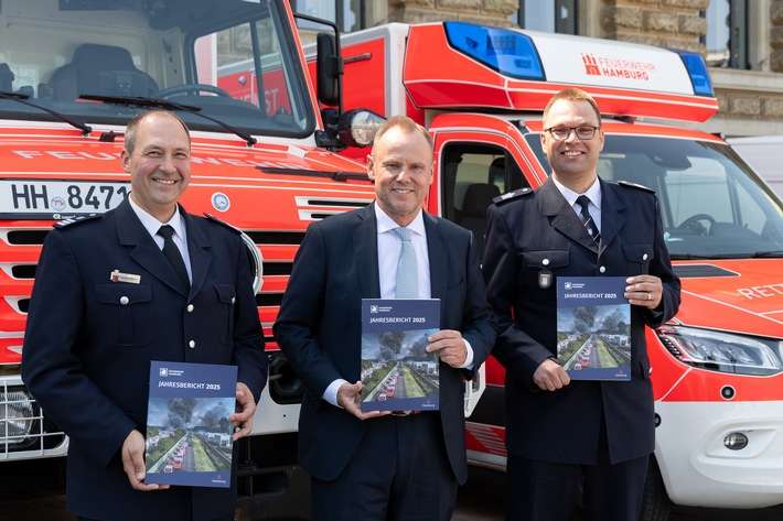 FW-HH: Jahresbericht der Feuerwehr Hamburg 2025: Mehr Einsätze im Brandschutz - Investitionen in Technik und Infrastruktur stärken die Feuerwehr für die Zukunft