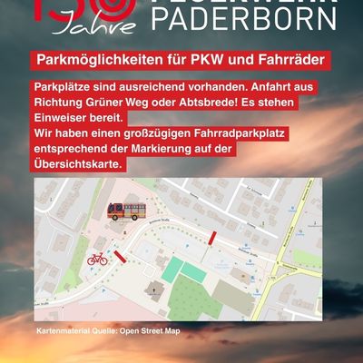 FW Paderborn: Breslauer Str am Sonntag teilweise gesperrt - Tag der offenen Tür der Feuerwehr Paderborn