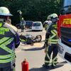 FW Hünxe: Verkehrsunfall zwischen Motorrad und Pkw