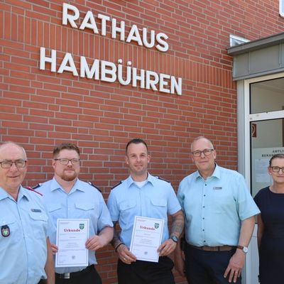 FW Hambühren: Neues Führungsduo leitet Hambührener Ortsfeuerwehr