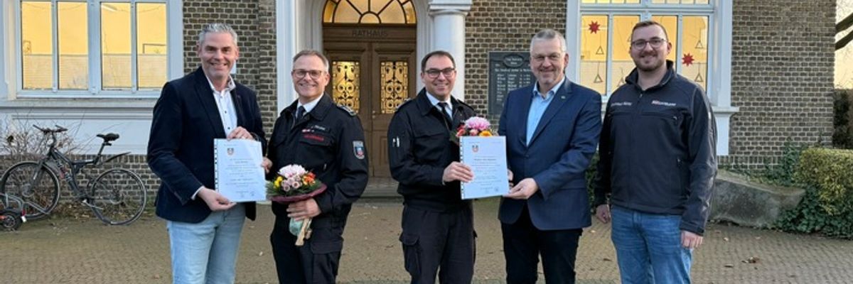 FW Hünxe: Wechsel in der Leitung der Freiwilligen Feuerwehr Hünxe