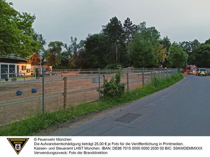 FW-M: Brand in Polizeiinspektion (Riem)