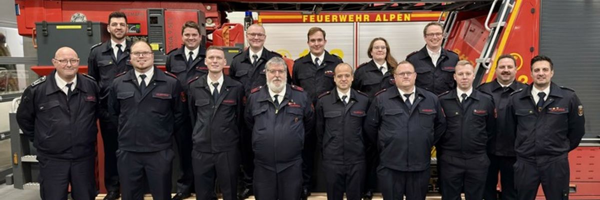 FW Alpen: Jahreshauptversammlung 2026 der Einheit Alpen