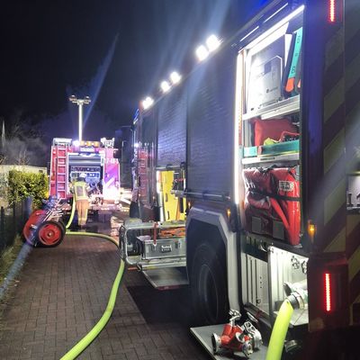 FW-OLL: Freiwillige Feuerwehren der Gemeinde Wardenburg in der Silvesternacht zweimal im Brandeinsatz