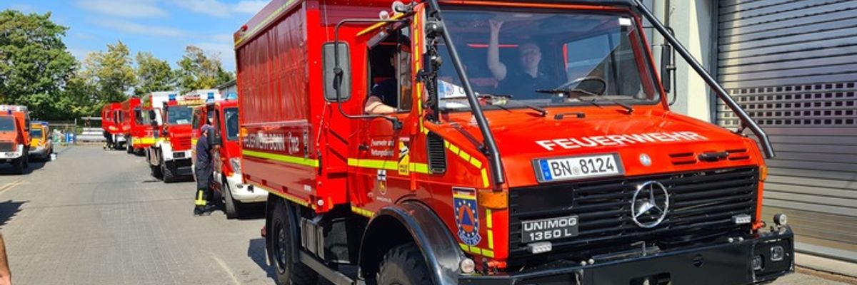 FW-BN: EU Waldbrandmodul im Kreis Düren im Einsatz, Erstmeldung