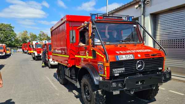 FW-BN: EU Waldbrandmodul im Kreis Düren im Einsatz, Erstmeldung