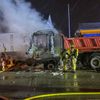 FW-DT: Brennendes Räum- / Streufahrzeug auf der Bielefelder Straße