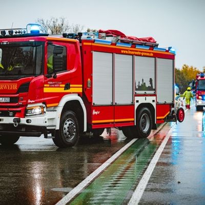 FW Gronau: Verkehrsunfall mit zwei Verletzten auf der B54 Richtung Niederlande