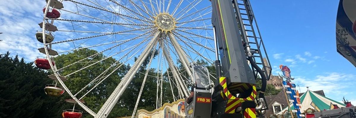 FW Weinheim: Sicher auch auf 40 Meter Höhe