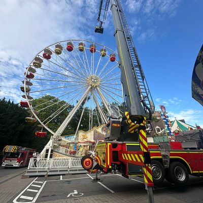 FW Weinheim: Sicher auch auf 40 Meter Höhe