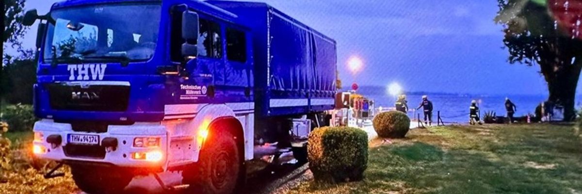 FW Reichenau: Starkregen fordert Reichenauer Feuerwehr, 21.08.2025, Reichenau, Insel-Ortsteile