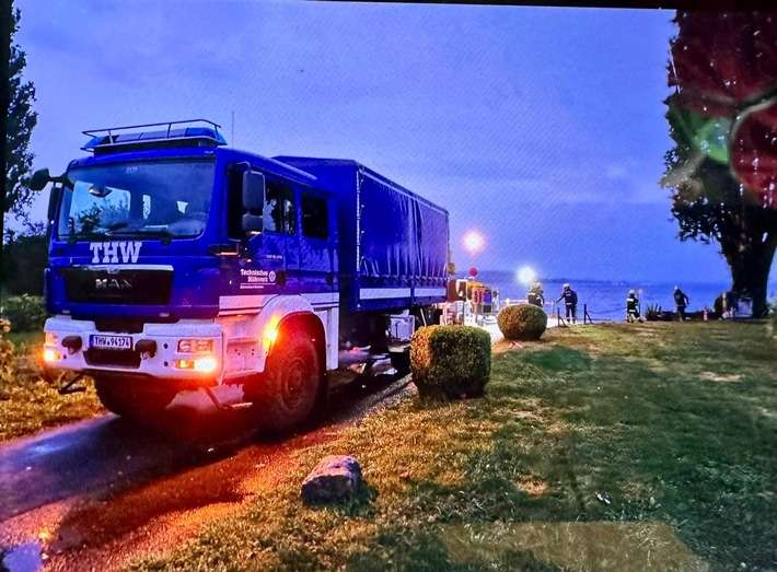 FW Reichenau: Starkregen fordert Reichenauer Feuerwehr, 21.08.2025, Reichenau, Insel-Ortsteile