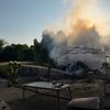 FW-DT: Brennender Unterstand statt Waldbrand - Aufwendiger Löscheinsatz in Pivitsheide