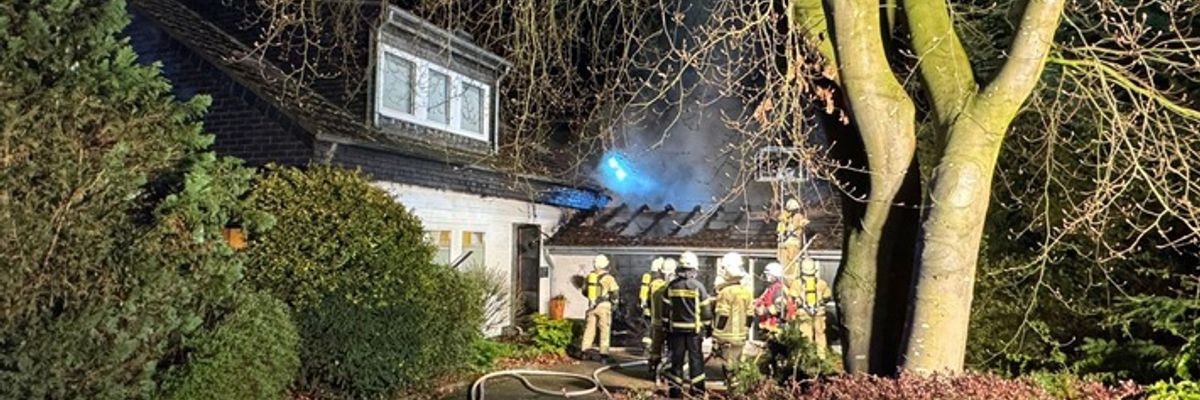 Feuerwehr Kalkar: Garagenbrand in Kalkar