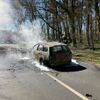 FW-ROW: PKW brennt auf K110 bei Meinstedt nach Verkehrsunfall vollständig aus
