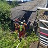 FW Düren: Brand in alter Gärtnerei