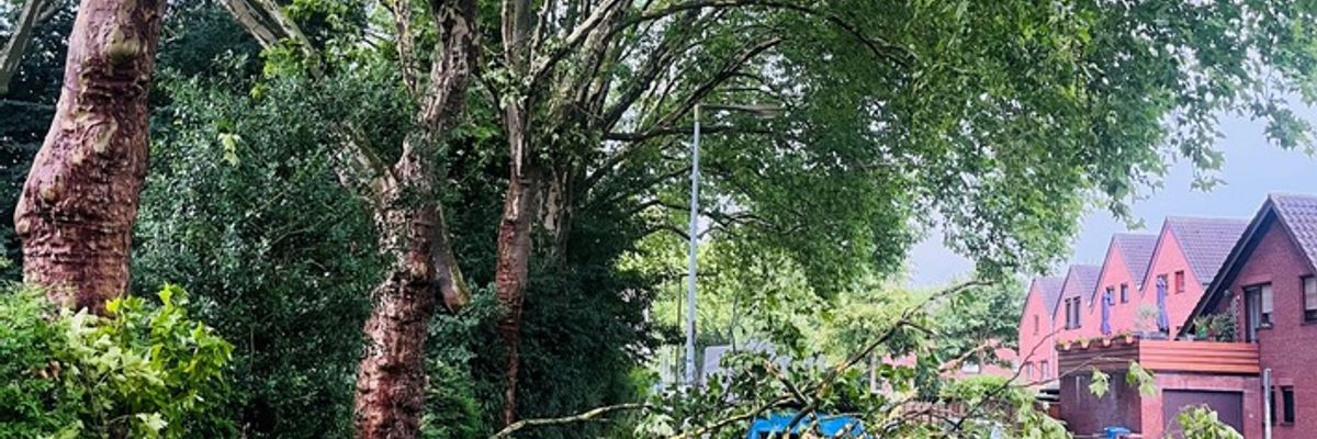 FW-OB: Unwetterlage in Oberhausen - Feuerwehr im Dauereinsatz