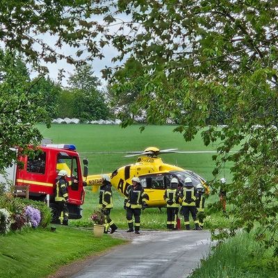 FW-EN: Lande5platzsicherung für Rettungshubschrauber