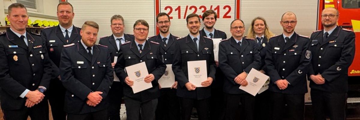 FW Flotwedel: Ortsfeuerwehr Wienhausen zieht positive Jahresbilanz - Wahl eines stellvertretenden Ortsbrandmeisters und zahlreiche Beförderungen​