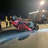 FW Bergheim: Verkehrsunfall auf der Autobahn 61 bei Bergheim Eine Person durch Feuerwehr aus PKW befreit