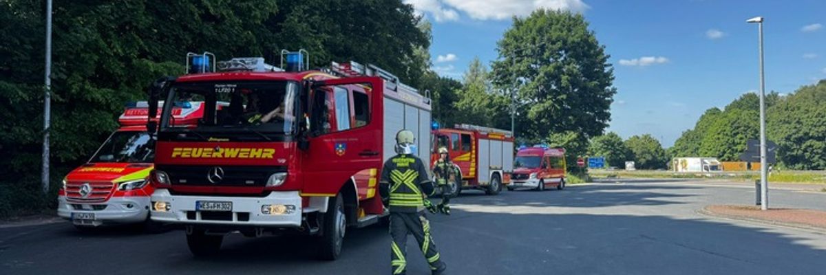 FW Hünxe: eCall-Notruf auf Rastplatz