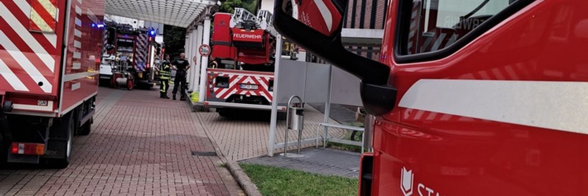 FW-BO: Brand eines Patientenzimmer im Martin-Luther-Krankenhaus Bochum