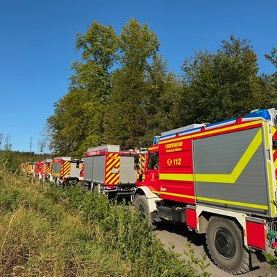 FW Kreis Soest: Waldbrand am Möhnesee aktuell unter Kontrolle / 58.000qm Wald betroffen.