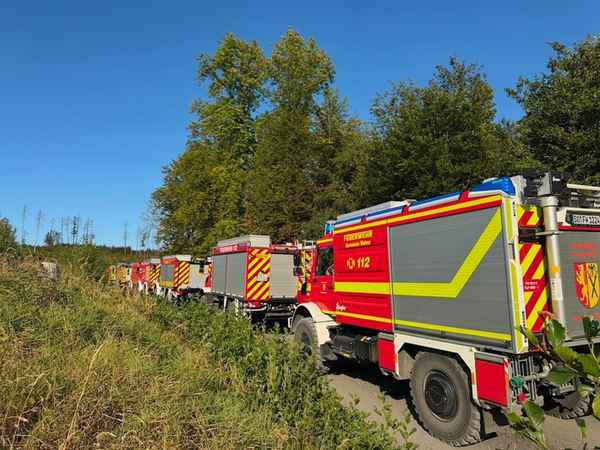 FW Kreis Soest: Waldbrand am Möhnesee aktuell unter Kontrolle / 58.000qm Wald betroffen.