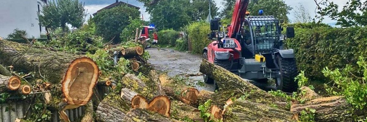 KFV Bodenseekreis: Schweres Unwetter am Freitagmorgen sorgt für viele Feuerwehreinsätze im Bodenseekreis