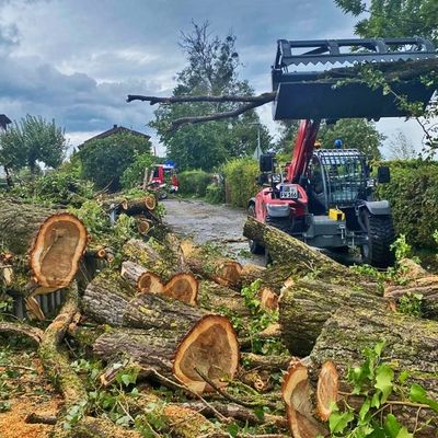 KFV Bodenseekreis: Schweres Unwetter am Freitagmorgen sorgt für viele Feuerwehreinsätze im Bodenseekreis