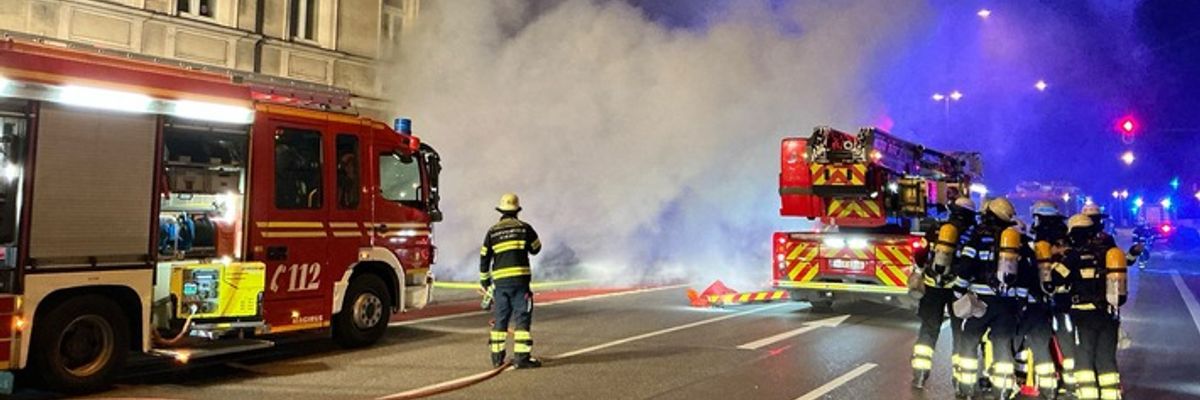 FW-M: Kellerbrand in der Kapuzinerstraße (Isarvorstadt)