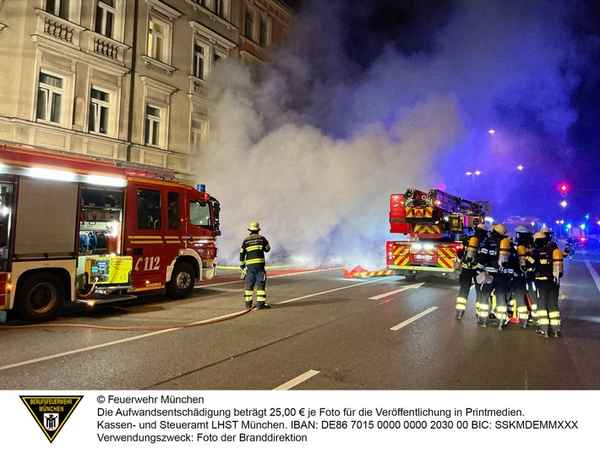 FW-M: Kellerbrand in der Kapuzinerstraße (Isarvorstadt)