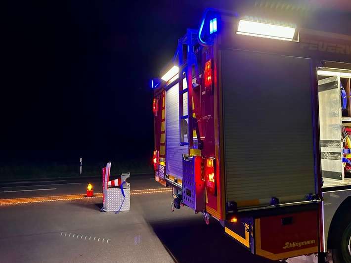 FW Hünxe: Amtshilfe für den Rettungsdienst auf der BAB 3