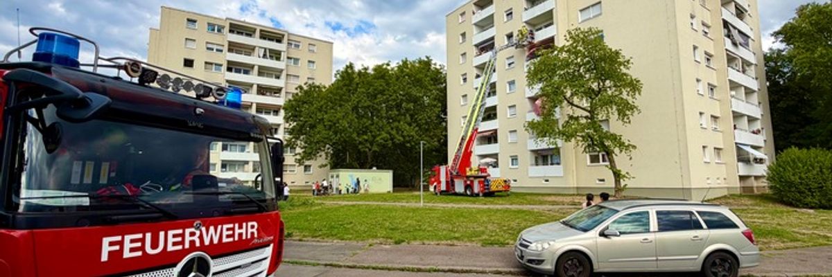 FW Weinheim: Rauchwarnmelder löst Feuerwehreinsatz in Hochhaus aus