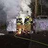 FW-EN: Zwei Altkleidercontainer in Vollbrand - Feuerwehr verhindert Ausbreitung