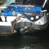 FW-DO: Frachtschiff nach Kollision mit Spundwand beschädigt