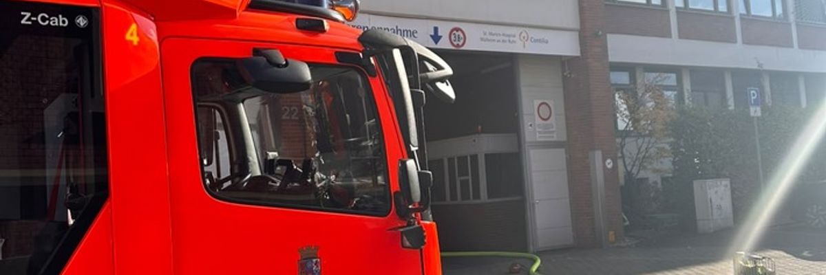 FW-MH: Erstmeldung: Brand im St. Marien-Hospital - zwei Personen gerettet
