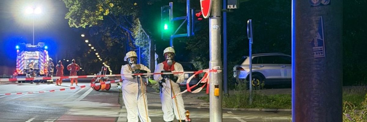 FW-RE: Gefahrguteinsatz an der Autobahnabfahrt A43 in Recklinghausen-Süd