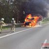 FW-RE: LKW-Brand auf der A2 in Fahrtrichtung Hannover
