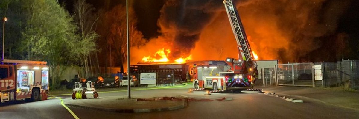 FW-GLA: Großbrand im Gladbecker Norden
