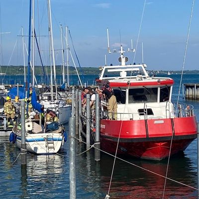 FW Konstanz: Brand auf Segelboot