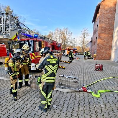 FW Hünxe: Feuerwehren aus Hamminkeln, Hünxe und Voerde trainieren gemeinsam in Münster